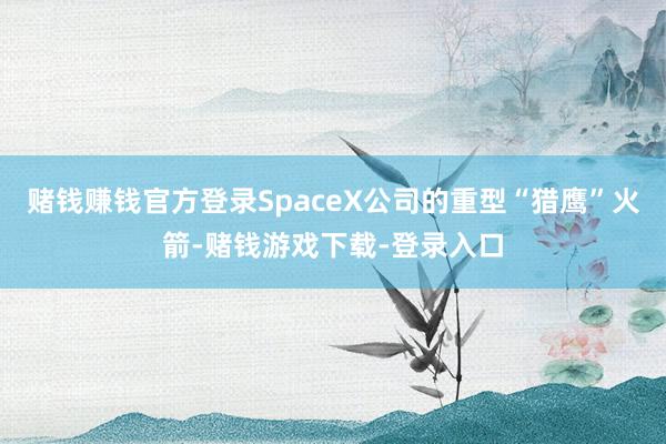 赌钱赚钱官方登录SpaceX公司的重型“猎鹰”火箭-赌钱游戏下载-登录入口